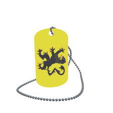 Dog Tag Flag Bunting North Department Dog Tag Aluminium 30 x 50mm