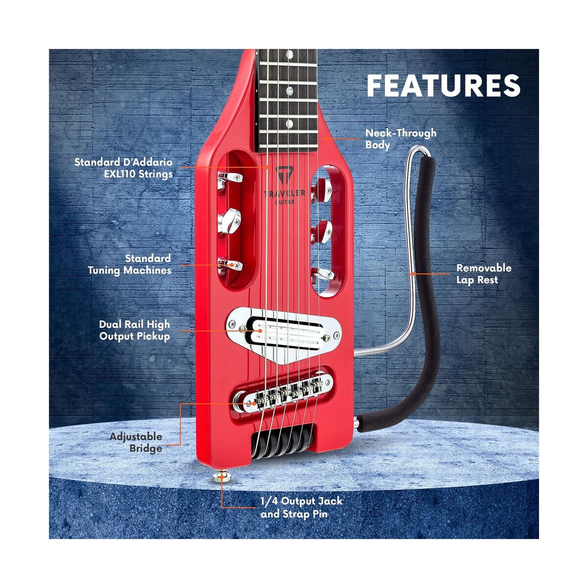 Traveler Guitar Ultra-Light Torino Red Electric Guitar Traveler Guitar Ultra-Light Torino Red Electric Guitar