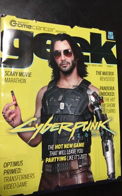 #ad Keanu Reeves Walmart Game Center Geek Magazine 11 Cyberpunk 2077 Gaming $19.95