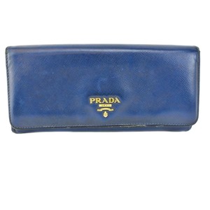 prada navy wallet