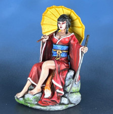 Tabletop Miniature Kinsune Japanese girl is a fox. A fairy tale character 60  