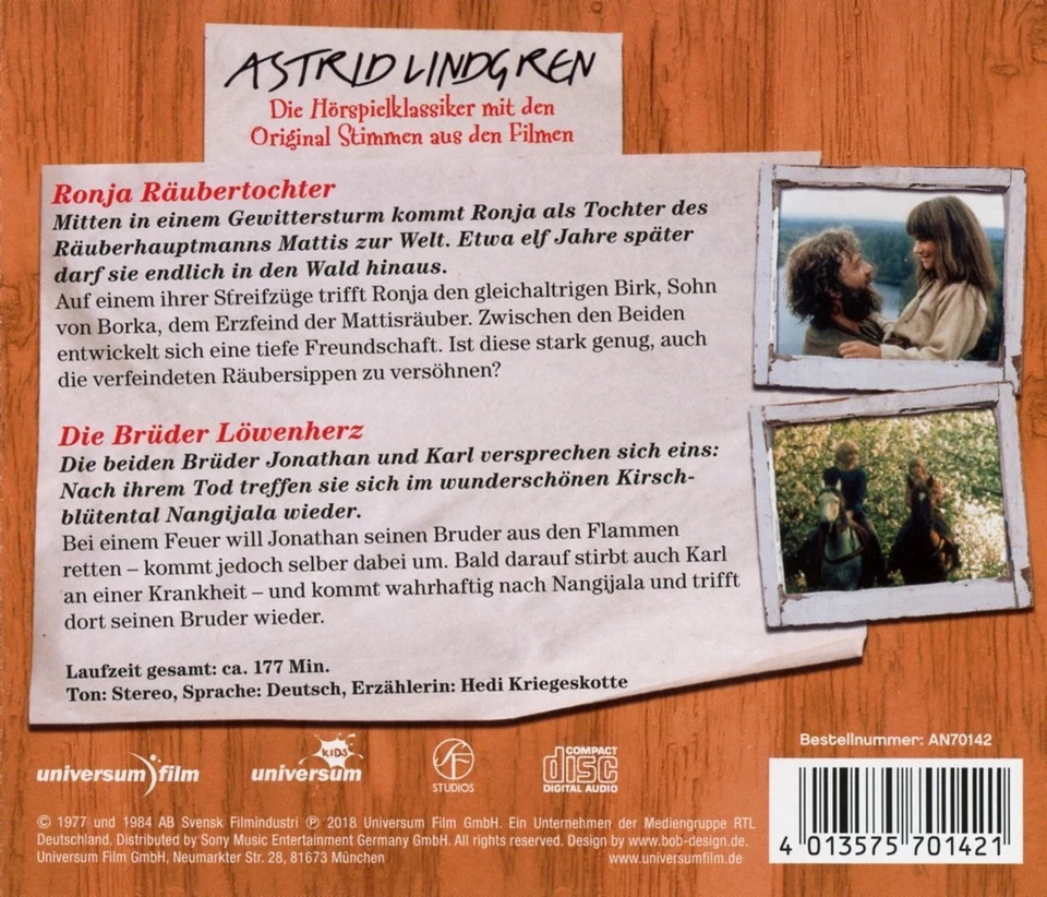 ASTRID LINDGREN HÖRSPIELBOX 1  3 CD NEW - Image 2 of 2