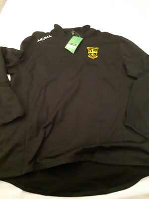 Akuma Zip Fleece. herren. Schwarz. Logo. Größe 3XLarge
