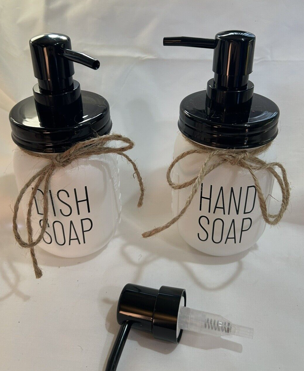 Soap Dispenser 2 Pack Dish Soap Dispenser Hand Soap Dispenser 16 oz Black Pumps-image