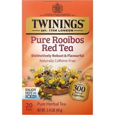 Twinings Pure Rooibos Red Herbal Tea - 20 tea bags