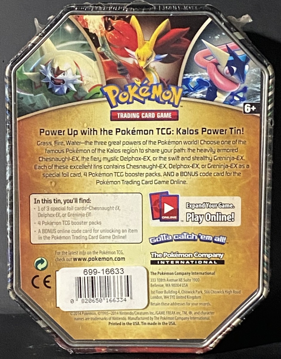 Pokemon 2014 XY Kalos Powers Tin Delphox EX Factory Sealed | eBay