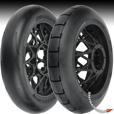 #ad Pro Line Supermoto Mounted Motorcycle Tire Set Losi Promoto MX 1022210 1022310 $59.95