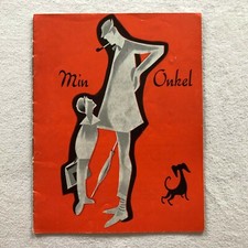 Mon Oncle Jacques Tati Jean-Pierre Zola Servantie 1958 Danish Movie Program