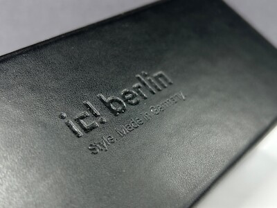 IC Berlin Brillenetui Hartschale schwarz Groß L sonnenbrille  magnetisch eckig