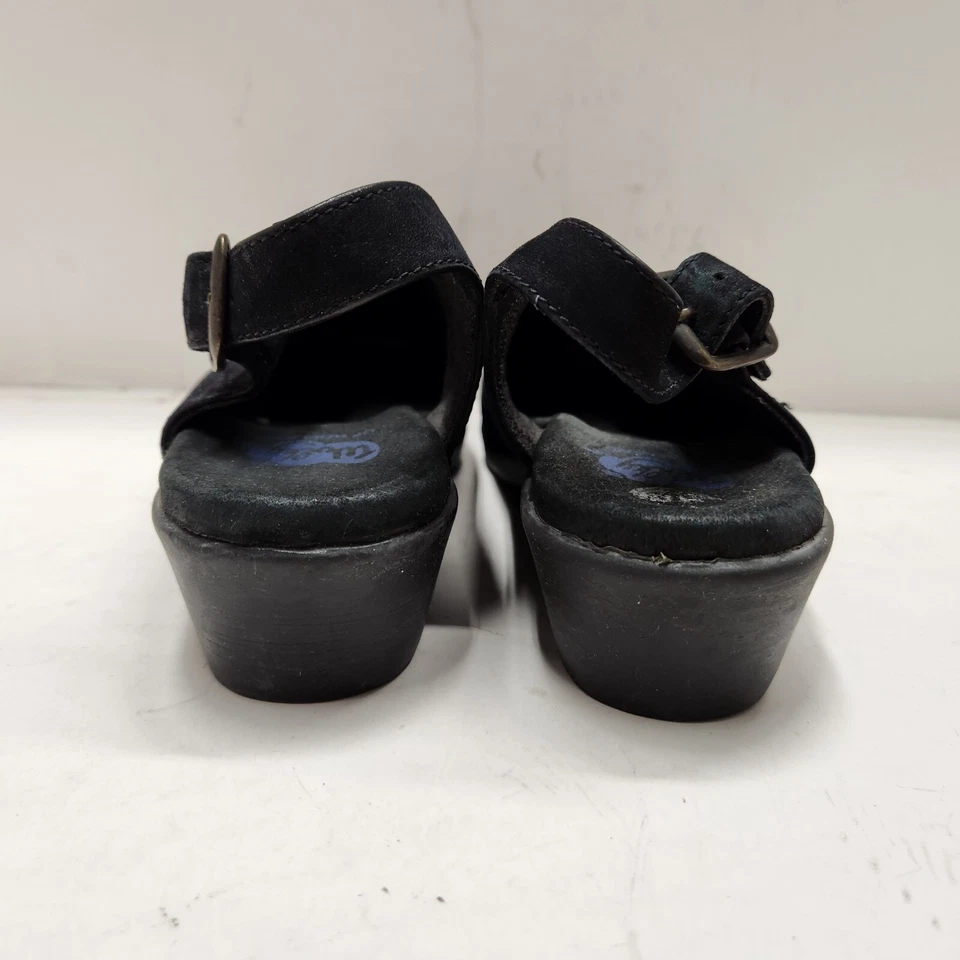 Wolky Correa Trasera Tacones de Cuña Negro Gamuza Cuero Mujer 8 (Sheld3) Foto 3 de 4