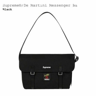 supreme black messenger bag