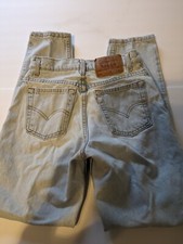 VTG 90's Levi's 550 Mom Jeans Women's Size 7 M Relaxed Fit Tapered Leg USA