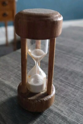 Vintage Wooden Made In Japan Farmers And Citizen Bank Egg Timer