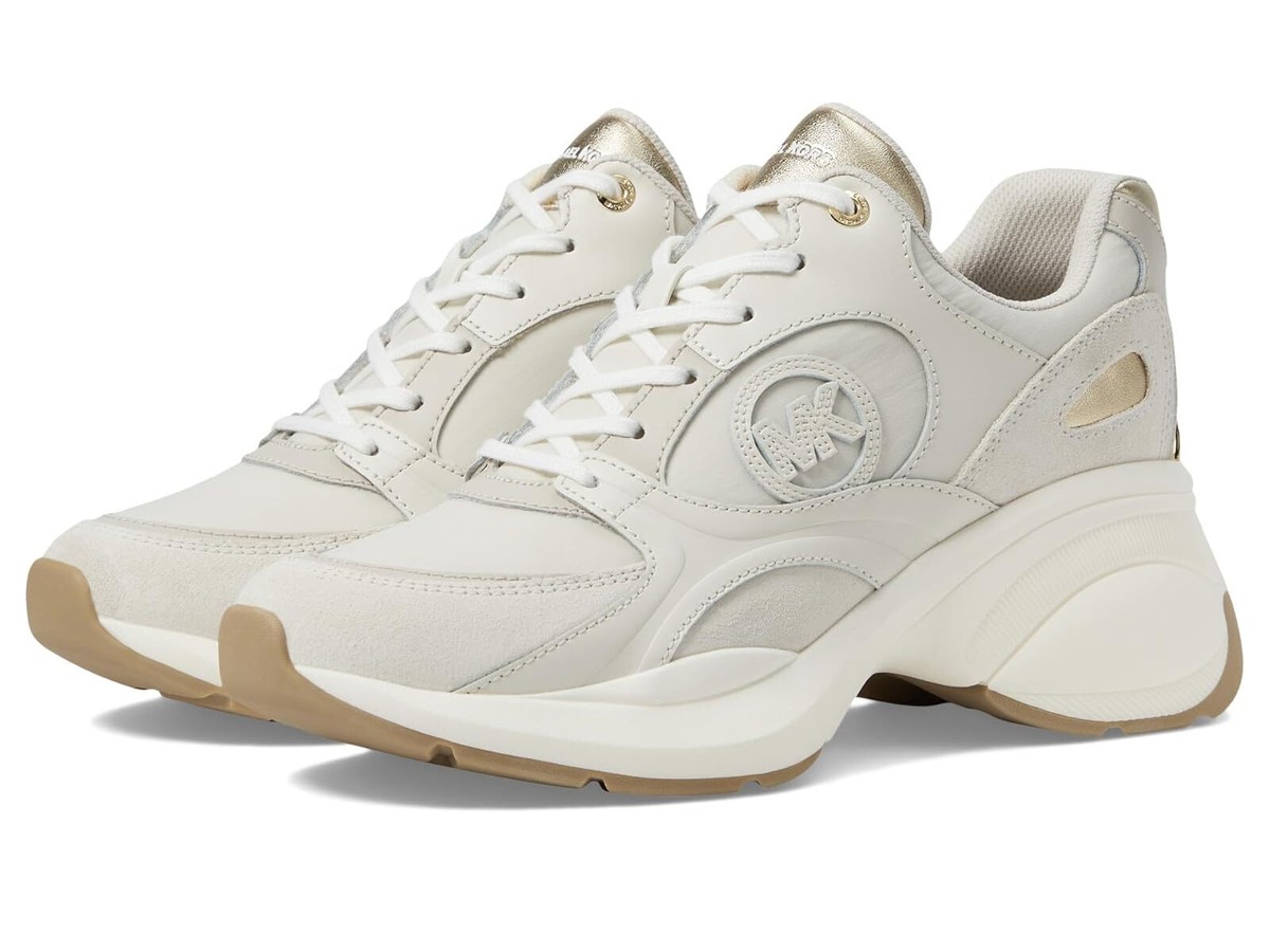 スニーカー Michael Kors Woman Sneakers Beige 43F1THFS2B 293 Amazon.com | Michael Kors - Women's Low-Top Trainers, White