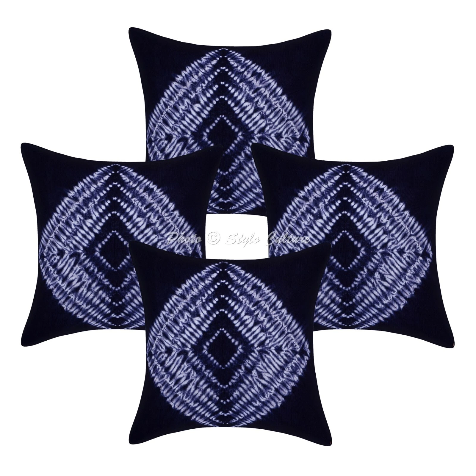 Cushion Cover Modern Tie Dye Traditional Home Decor Pillow Cover Case 18 x 18 in