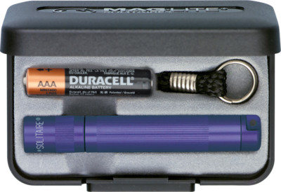 Mag-Lite Solitaire Single AAA Cell Purple. Only 3 1/4'' long. Aircraft grade alum