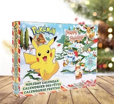 Pokemon Holiday Christmas Advent Calendar 24 Gifts Sealed 34 Piece 2022 Jazwares