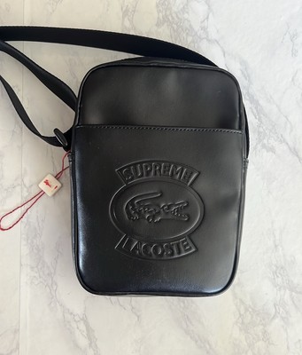 Supreme x Lacoste Black Messenger Bag | eBay