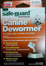 Wormers Dewormer 8 in 1 Safe Guard Canine anti Parasite Small Dog Puppies 3 Day
