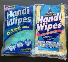 Discontinued Handi Wipes Clorox Reusable Cleaning Cloths Lot of 10 Cloths