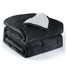  Weighted Blanket Queen Size 15lbs 60x80 inches,Soft 60"x80" 15LBS A(grey)