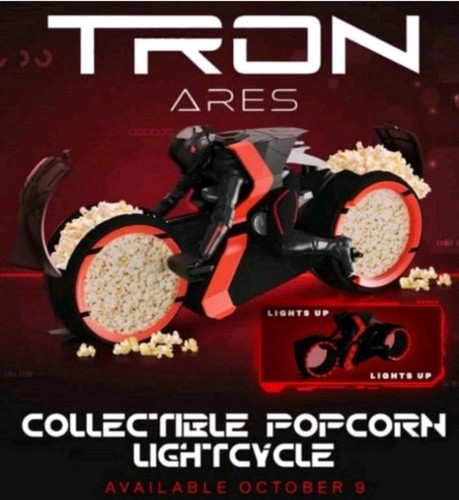 Tron Ares LED Light Cycle Popcorn Eimer Regal Kinos Vorverkauf Versand 17. Oktober 2025 - Bild 2 von 9