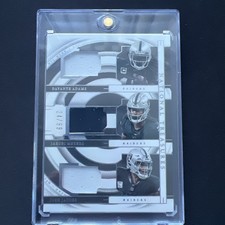 2023 National Treasures Davante Adams/Josh Jacobs/Jakobi Meyers Tri-Patch /99
