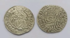 Hungarian Silver Coins,Year 1513, Madonna, Mediaeval Era, Hammered