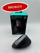 BROKEN Logitech MX Vertical Wireless Mouse Ergonomic Rechargeable Graphite