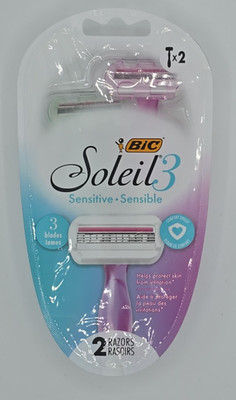 BIC Soleil 3 Sensitive Razors 2ct