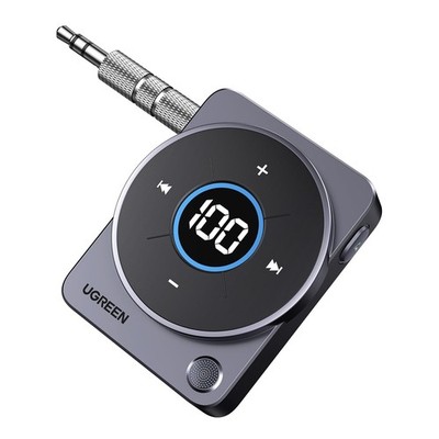 UGREEN 5.4 Bluetooth Car Adapter, [Noise Cancellation] Aux Small, black