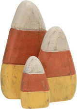 Wooden Candy Corn Shelf Sitters 3/Set