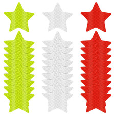 30 Pieces Reflective Warning Stickers Waterproof Tape for Vehicles Bicycles