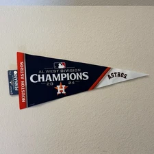 MLB Houston Astros 2024 AL West Division Champions Pennant Wincraft