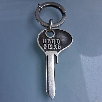 SAINT MICHAEL 6XXXXXX NEIGHBORHOOD ENGRAVED LOGO STERLING KEY RING