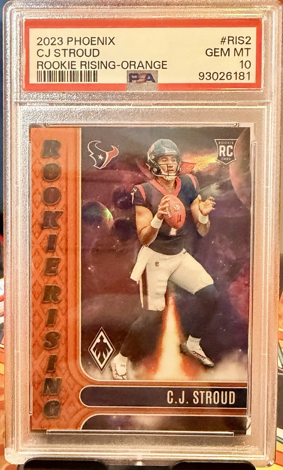 CJ Stroud Panini Phoenix Rookie Rising #RIS2 Orange