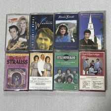 Lot of 8 Assorted Cassette Tapes - Used Various Genres Lot