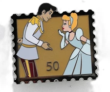 Disney  PALM - Cinderella and Prince Charming - Royal Stamp - LE300 Mystery Pin