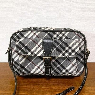 美品Burberry Blue Label Shoulder Bag Check BURBERRY BLUE LABEL Shoulder Bag Purse Nova Check Gray Authentic