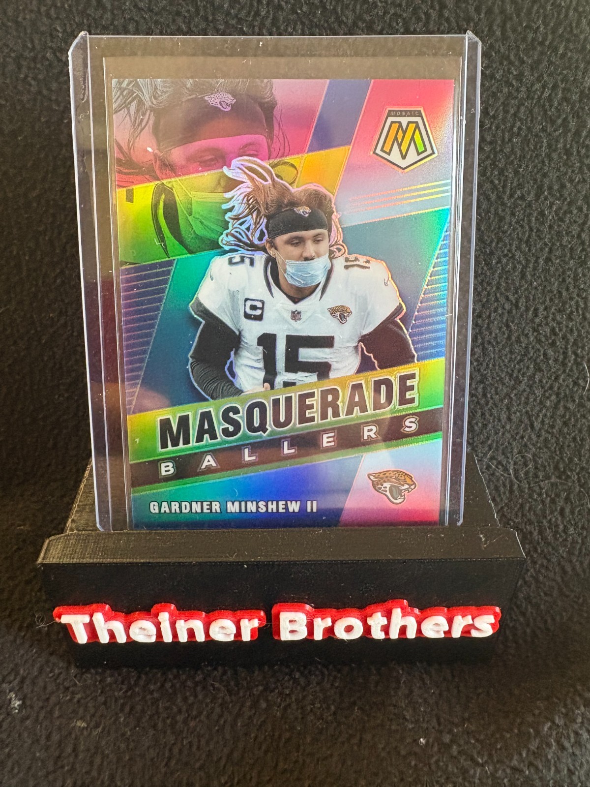 2021 Panini Mosaic Gardner Minshew Masquerade Ballers SSP #MB-26 Jaguars