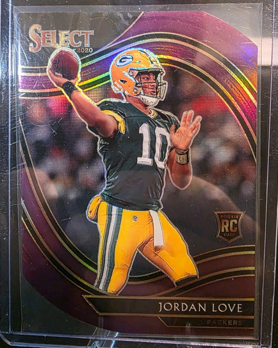 2020 Panini Select - Field Level Jordan Love #347 Purple Prizm Die-Cut (RC)