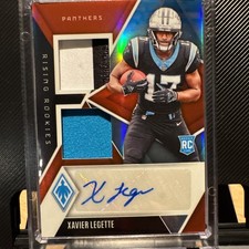 2024 Panini Phoenix - Rising Rookies Dual Patch Auto Xavier Legette Red /99