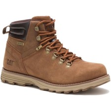 CAT Mens Sire Waterproof Nubuck Boots - Brown Sugar - 10
