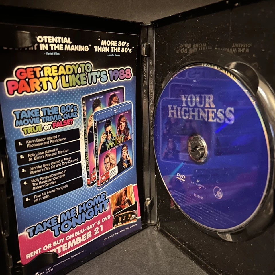 Your Highness DVD 2011 Stars Danny McBride & James Franco GC R245 PAL - Image 3 of 3