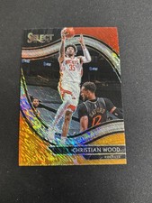 2020 Select Courtside Red White Orange Shimmer #240 Christian Wood Rockets
