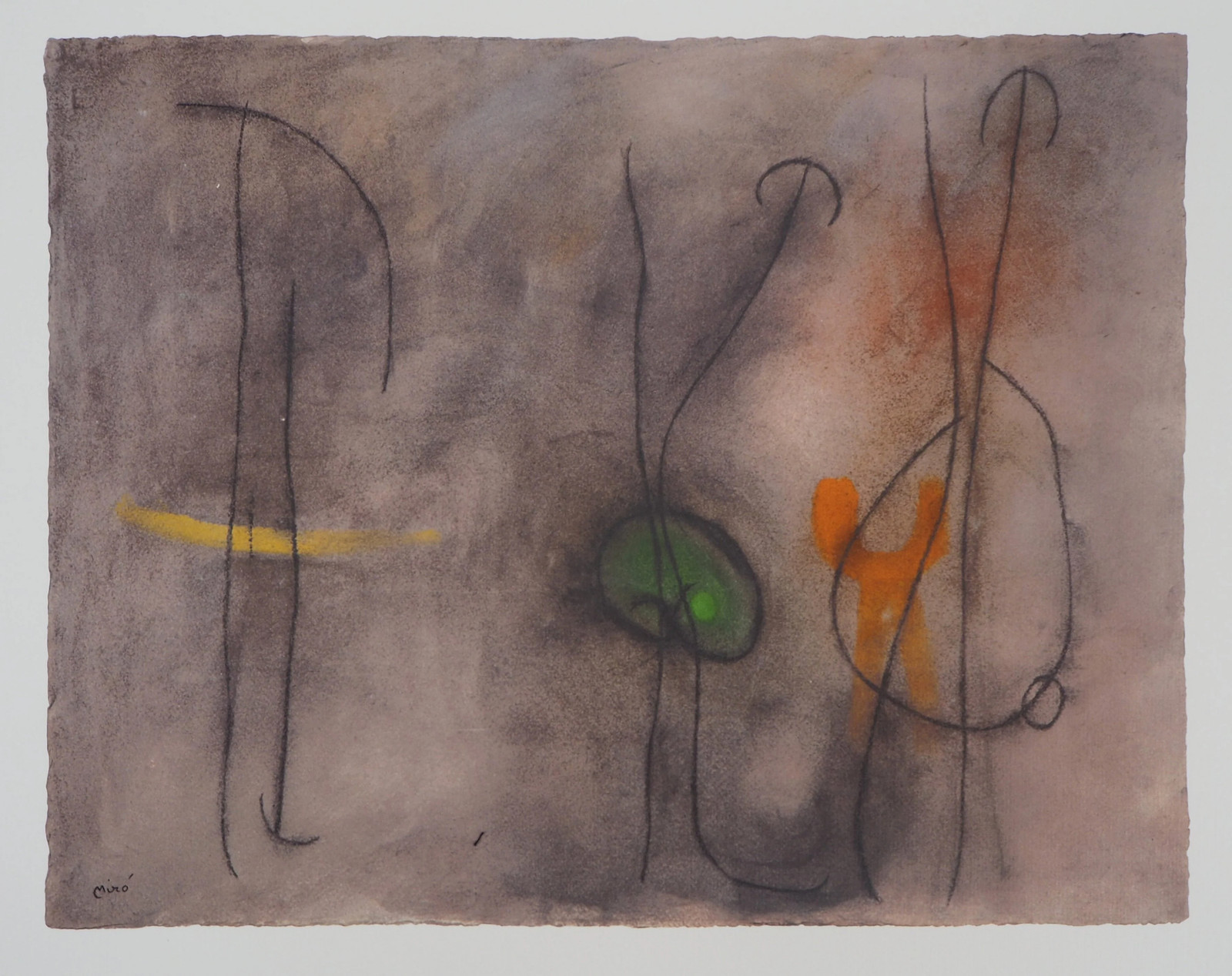 Joan MIRO : Trois femmes - Lithographie signée