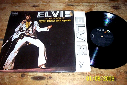 ELVIS PRESLEY ( LIVE @ MADISON SQUARE GARDEN ) ORIG 1972 VINYL  LP in shrink NM-