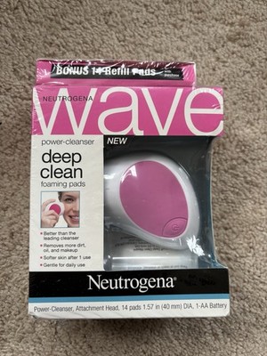 Neutrogena Wave Power-Cleanser + Bonus 14  Foaming Pads NEW