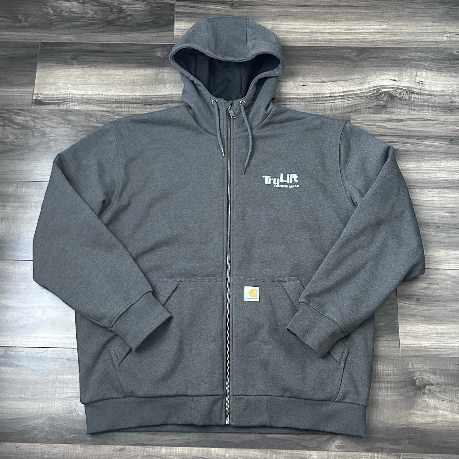 Carhartt Midweight Thermal-Lined Full Zip hoodie Rain Defender Logo Mens Large