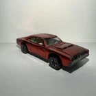 Hot Wheels Redline Custom Dodge Charger USA Red/orange color w/white interior ￼